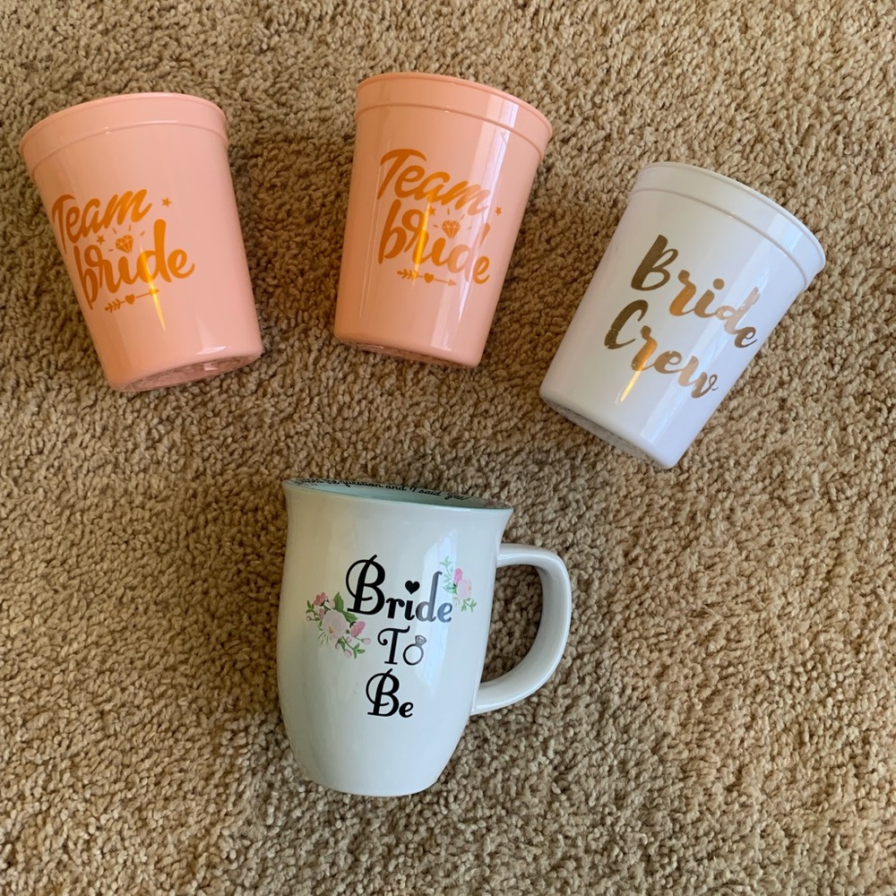 Bridal/bachelorette cups